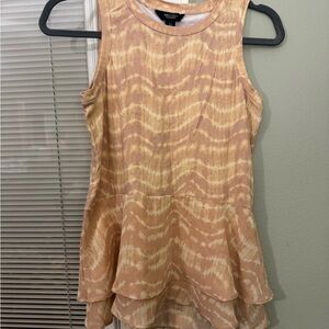 Simply Vera Vera Wang Peach Layered Tank Top